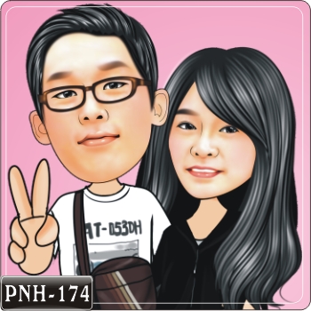 似顏漫畫 情人Q版畫 PNH-174